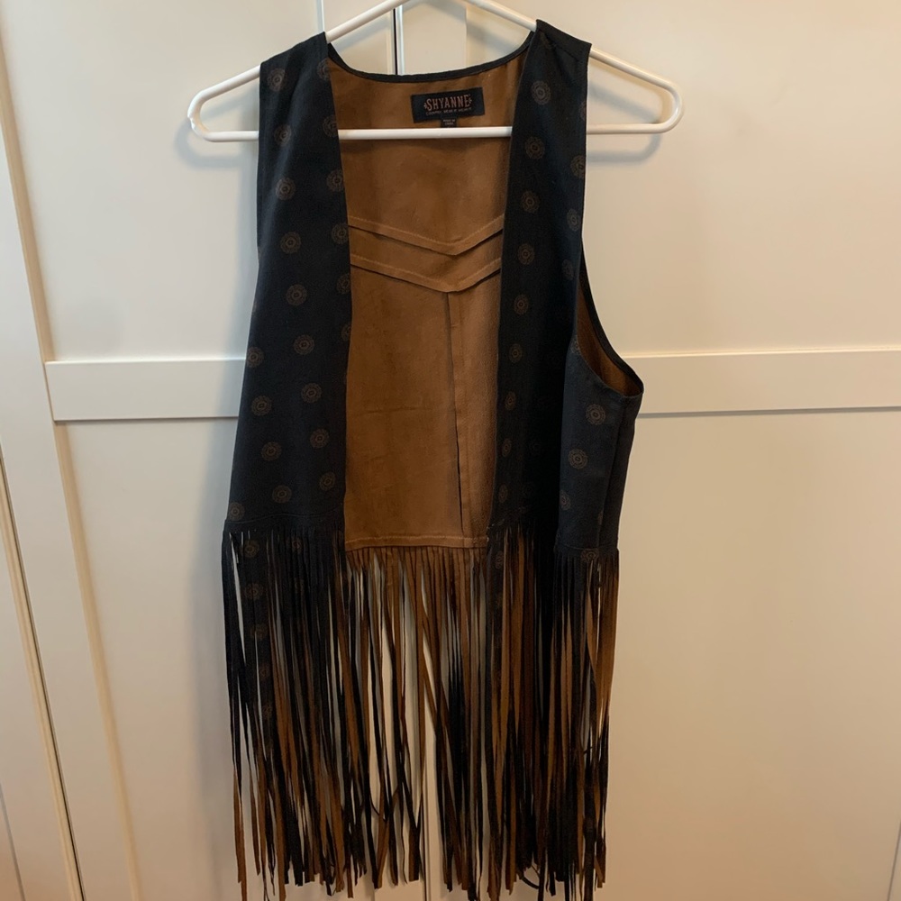 Western boho fringe vest
